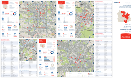 Modern Office Buildings Map, Regional Cities